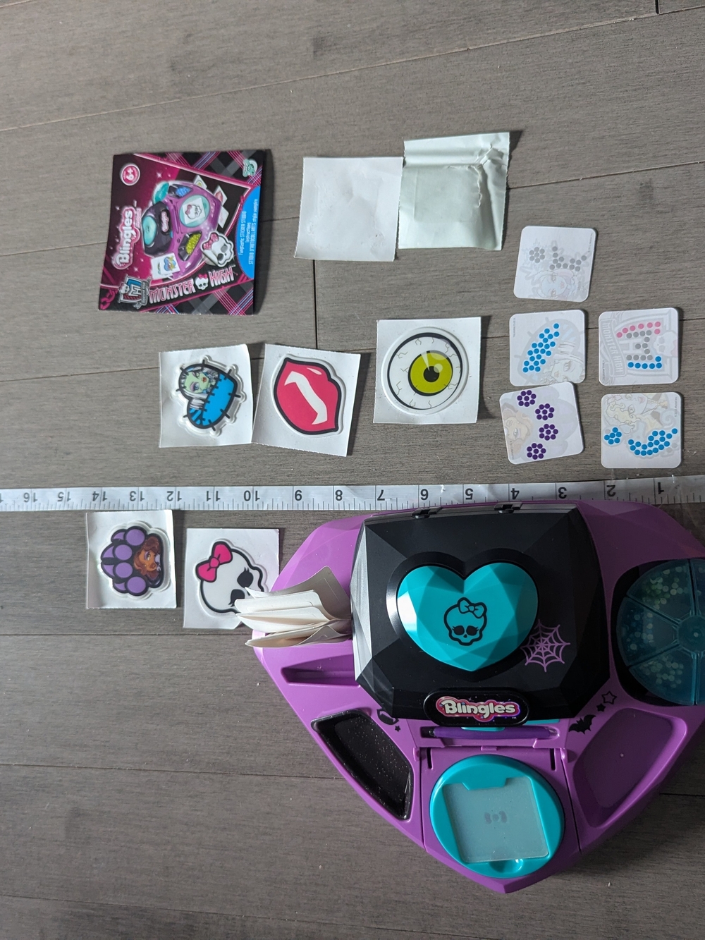 Kids Jewelry Maker Toy - Purple with Teal Accent Monster High Bingles Sticker